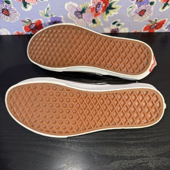 Vans Black and White Slip-On Sneakers - Picture 8 of 10